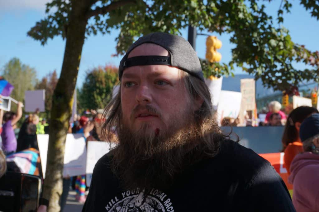 Hundreds of anti-SOGI protesters rally outside city hall, one counter ...